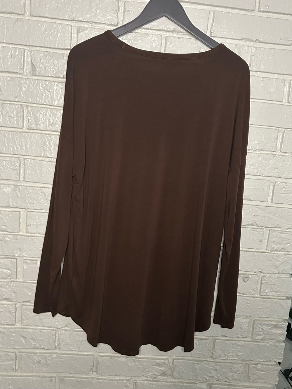 Old Navy Classic Brown Long-Sleeve Women's Top XL Tall - Picture 3 of 3